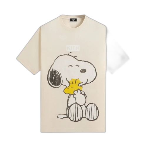 Kith For Peanuts Hug Vintage Tee 'Sandrift'