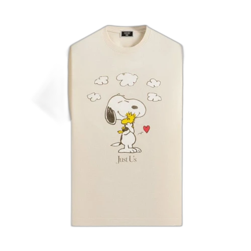 Kith For Peanuts Snoopy Just Us Tee 'Sandrift'