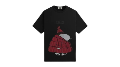 Kith x Peanuts Puffer Vintage Tee Black