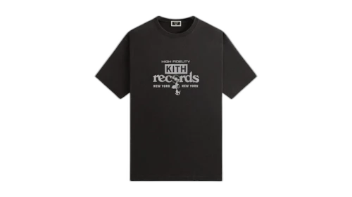Kith x Peanuts High Fidelity Vintage Tee Black