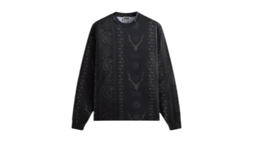 Kith x South2 West8 Columbia Paisley Stripe Terminal Tackle Long Sleeve Black