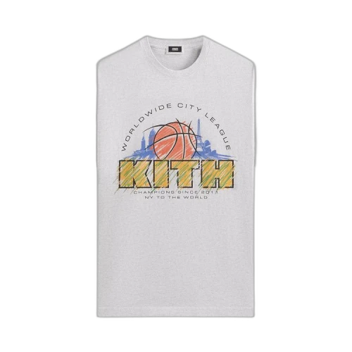 Kith City League Vintage Tee 'Light Heather Grey'