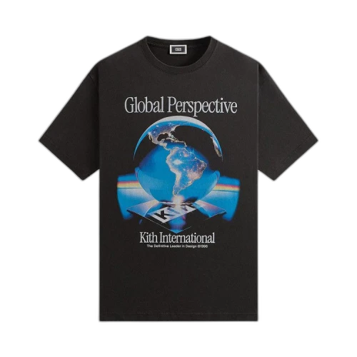 Kith Global Perspective Vintage Tee 'Black'