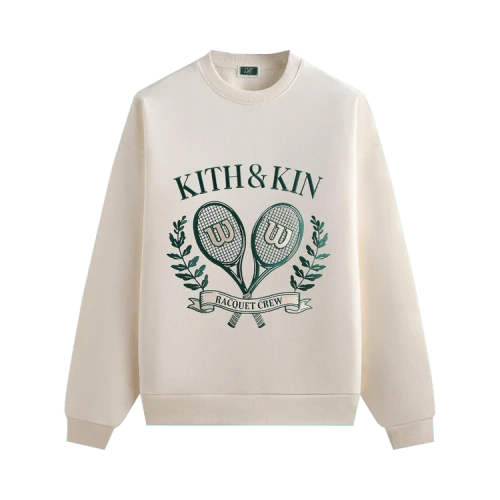 Kith x Wilson Racquet Crew Nelson Crewneck 'Sandrift'