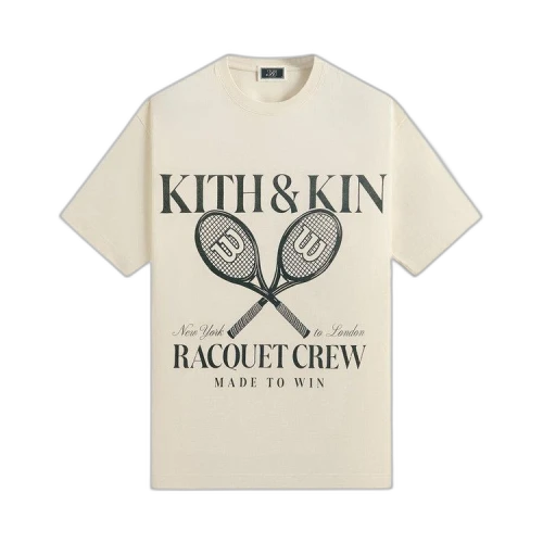 Kith x Wilson Racquet Crew Vintage Tee 'Sandrift'