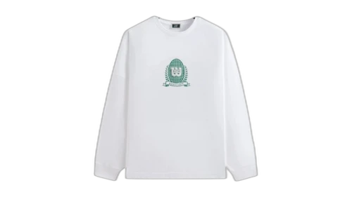 Kith x Wilson Crest Ramble Long Sleeve Tee White