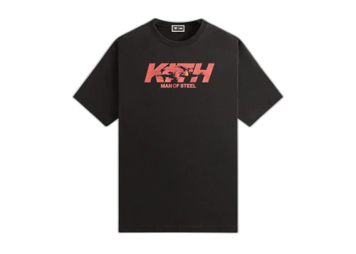 Kith x Superman Man Of Steel Vintage Tee Black