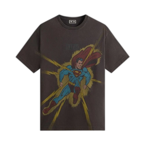 Kith x Superman Lightning Bolt Tee 'Black'