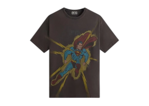 Kith x Superman Lightning Bolt Tee Black