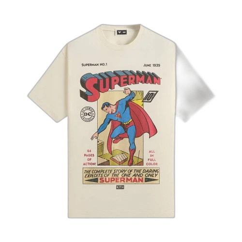 Kith x Superman No.1 Vintage Tee 'Sandrift'