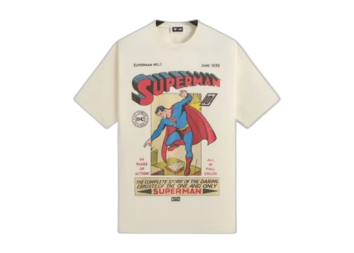 Kith x Superman No. 1 Vintage Tee Sandrift