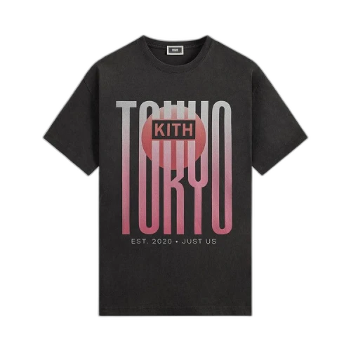 Kith Tokyo Classic Logo Vintage Tee 'Black'