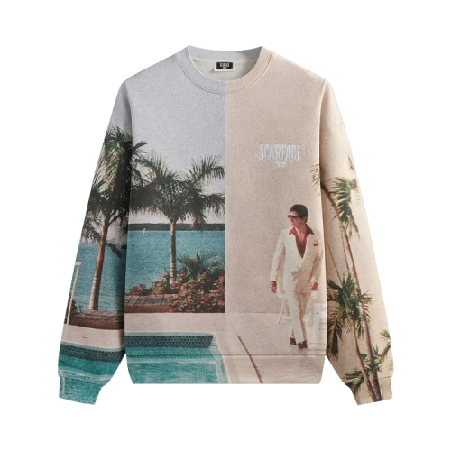 Kith For Scarface Tony Miami Vintage Nelson Crewneck 'Multi'
