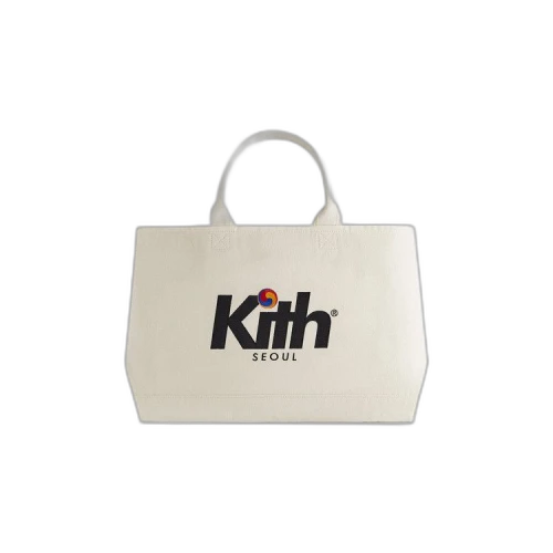 Kith Seoul Spiral Canvas Tote Bag Sandrift