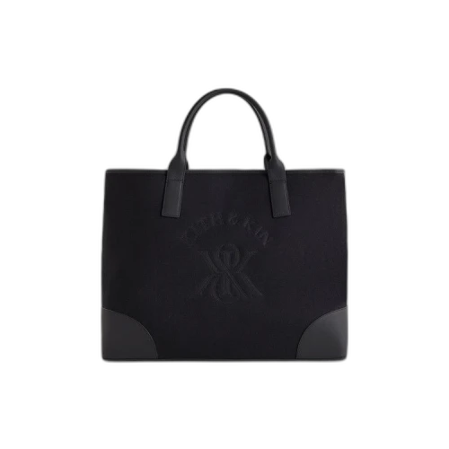 Kith Leather Trimmed Canvas Tote 'Black'