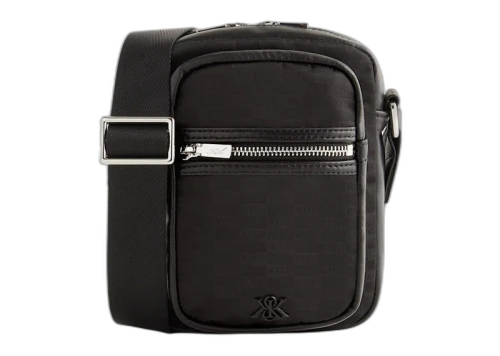 Kith Monogram Nylon Jacquard Utility Pouch Black