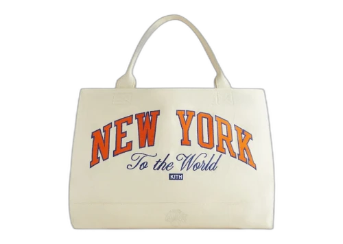 Kith for the New York Knicks Canvas Tote Sandrift