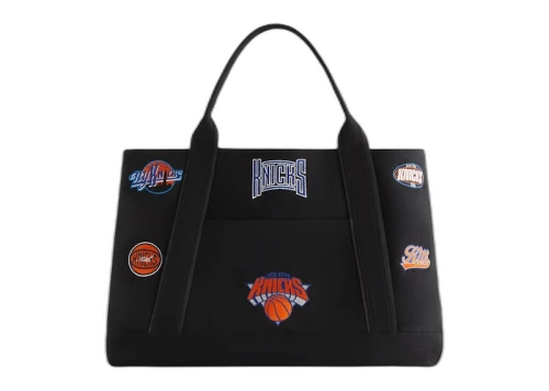 Kith for the New York Knicks All Over Embroidered Canvas Tote Black