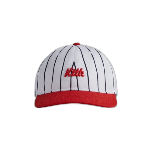 Kith Classic Script Pinstripe Cap 'Alert'