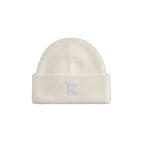 Kith Serif K Cotton Beanie 'Sandrift'