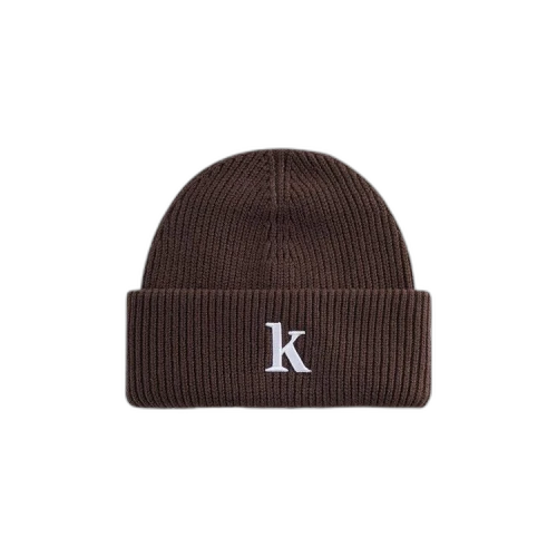 Kith Serif K Cotton Beanie 'Hickory'