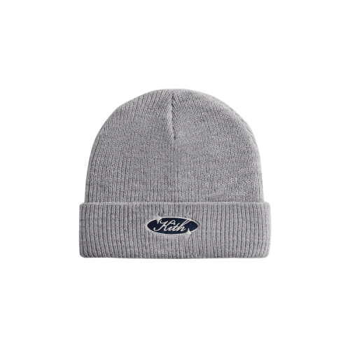 Kith Clean Script Acrylic Beanie 'Light Heather Grey'