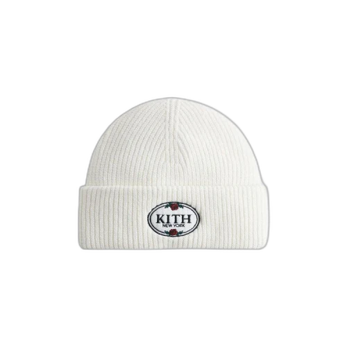 Kith Rose Embroidered Cuffed Beanie 'Whirl'