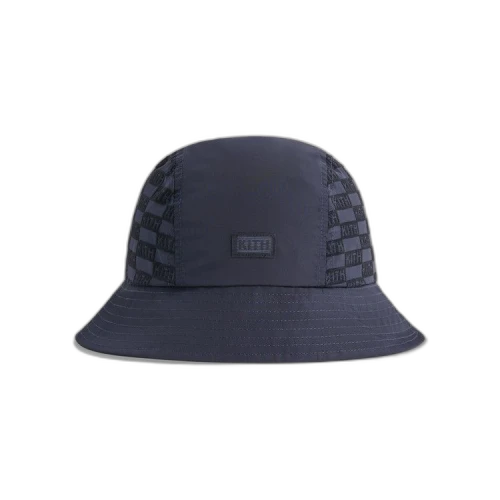 Kith Flocked Nylon Monogram Bucket Hat 'Nocturnal'