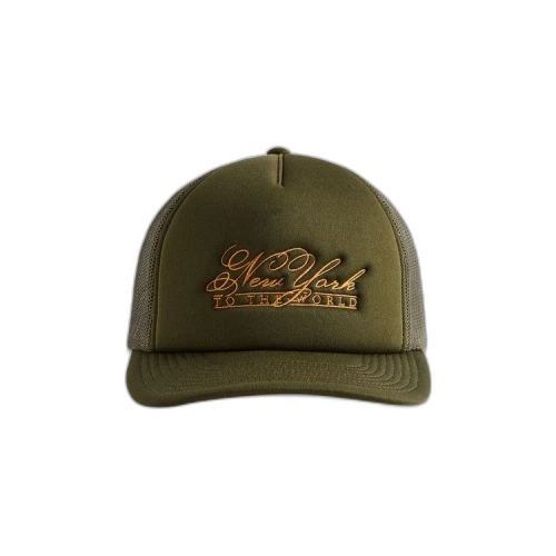 Kith NY To The World Nolan Poly Foam Trucker Hat 'Cypress'