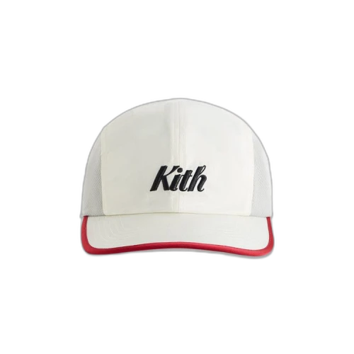 Kith Checkered Satin Griffey Camper Hat 'Sandrift'