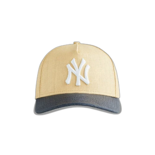 Kith & New Era For The New York Yankees Raffia 9FORTY A-Frame Snapback 'Sandrift'