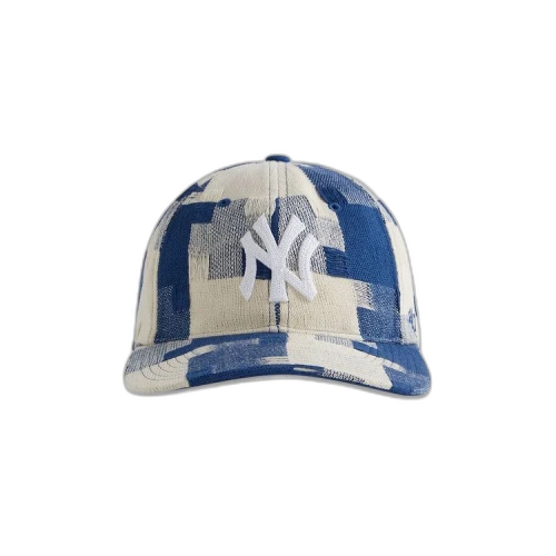 Kith & 47 For The New York Yankees Jumbo Houndstooth Cap 'Cyanotype'