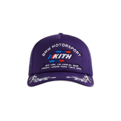 Kith x BMW M Nolan Trucker Hat 'Techno Violet'