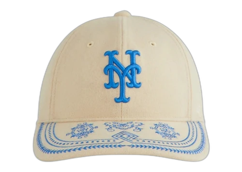 Kith x ‘47 New York Mets Embroidered Franchise LS Cap Sandrift