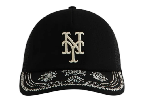 Kith x '47 New York Mets Franchise LS Trucker Hat Black