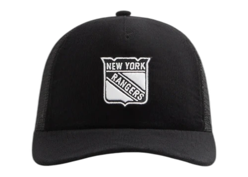 Kith x '47 New York Rangers Micro Cord Franchise LS Trucker Hat Black