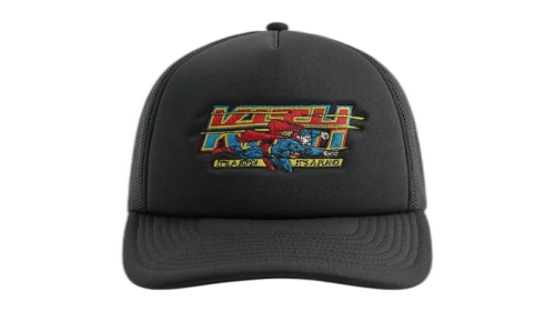 Kith x Superman Nolan Trucker Hat Black