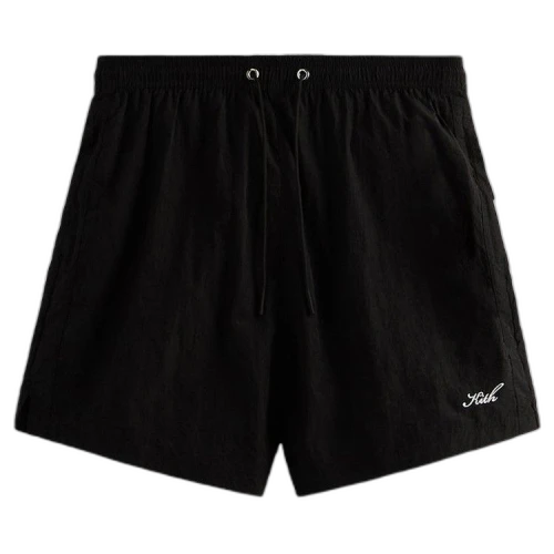 Kith Garment Washed Nylon Active Swim Short 'Black'