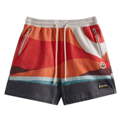 Kith For Columbia Fleece Short 'Red Hibiscus'