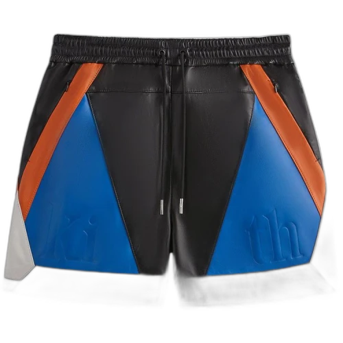 Kith For The New York Knicks Leather Turbo Shorts 'Black'