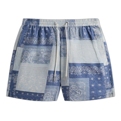 Kith Washed Paisley Active Short 'Light Indigo'