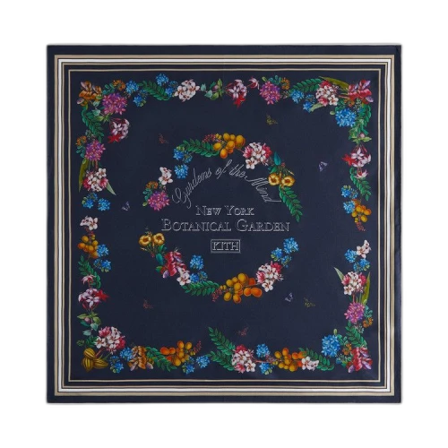 Kith x New York Botanical Garden Printed Silk Scarf 'Nocturnal'