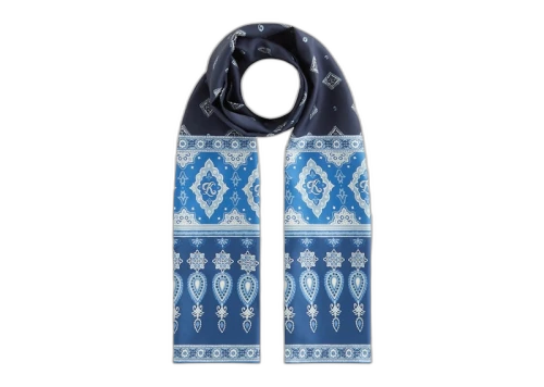 Kith Paisley Printed Silk Scarf Nocturnal