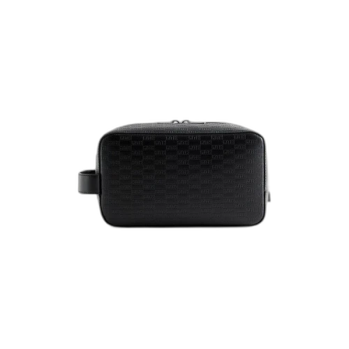 Kith Kithmas Monogram Dopp Kit Bag Black