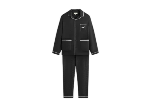 Kith Kithmas Crest Monogram Pajama Set Black