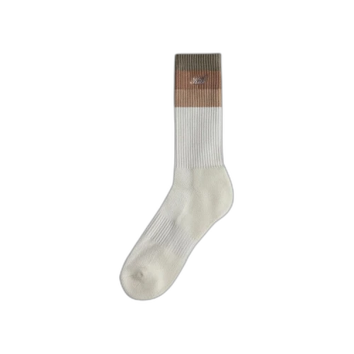 Kith Carmine Stripe Socks 'Battleship'
