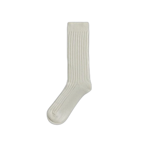 Kith Ribbed Cotton Socks 'Sandrift'