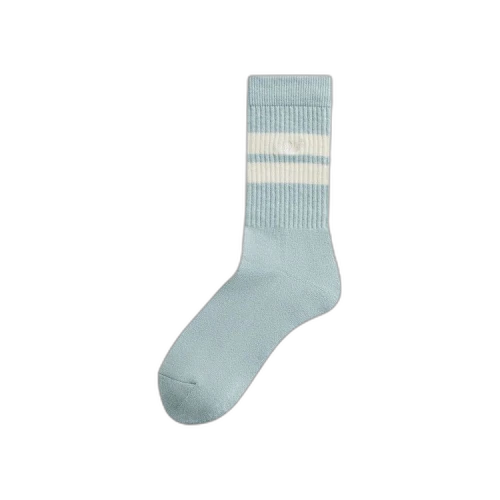 Kith Stripe Crew Socks With Script Embroidery 'Breath'