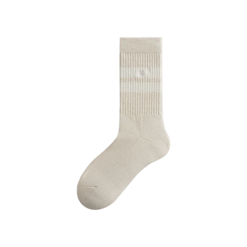 Kith Stripe Crew Socks With Script Embroidery 'Lace'