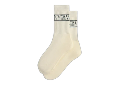 Kith NY to the World Crew Socks White